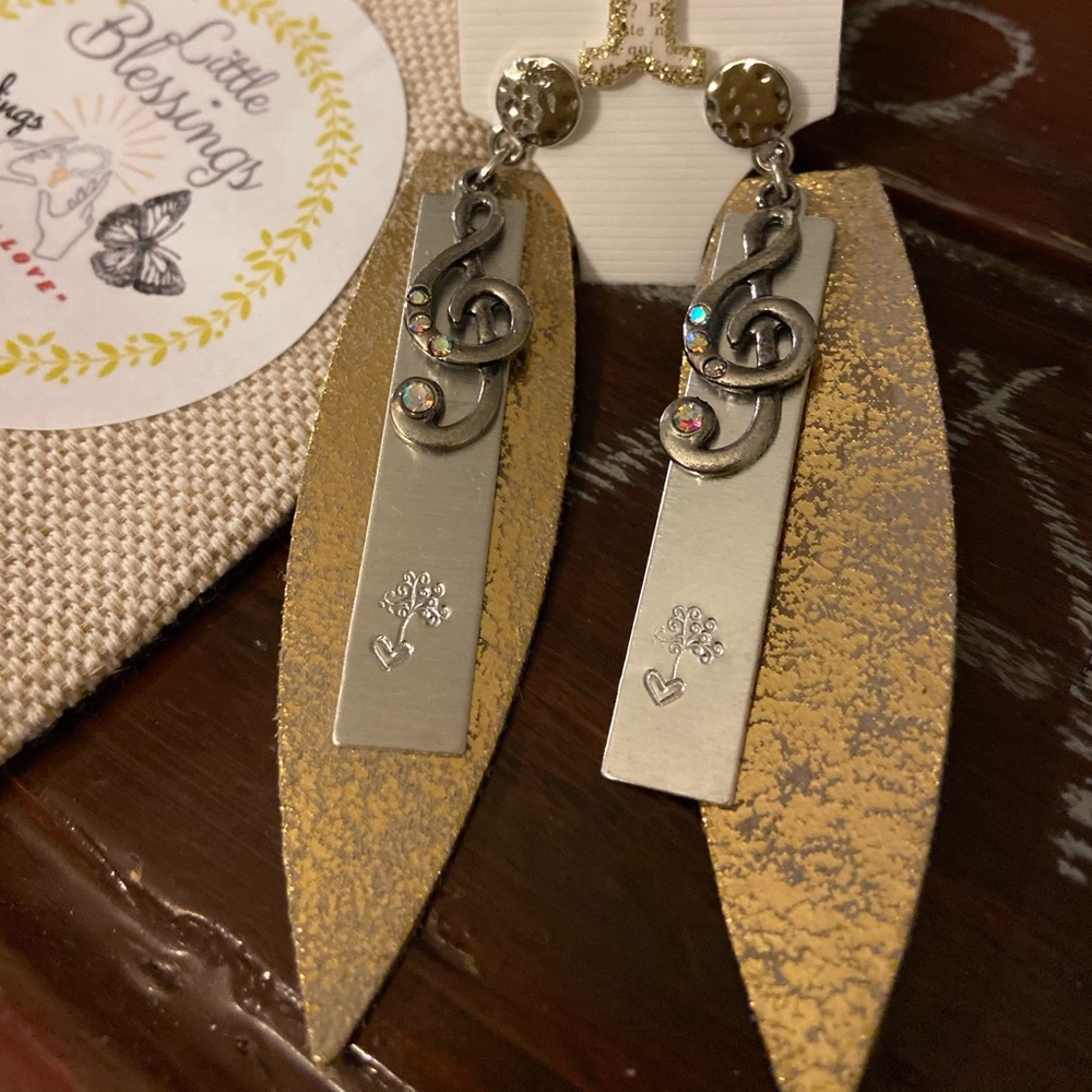 Handmade Leather Earrings